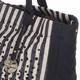 ALEX MAX embellished striped beach BAG