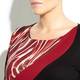 Allison asymmetric red pattern dress