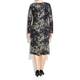 Allison animal print lurex wrap dress