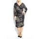 Allison animal print lurex wrap dress