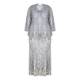 ANN BALON silver LACE 3 PIECE OUTFIT