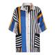 Annikki Karvinen blue stripe crushed linen SHIRT-jacket