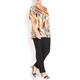 APRICO TOBACCO ABSTRACT PRINT JERSEY TOP