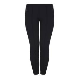 APRICO black front seam LEGGINGS - Plus Size Collection