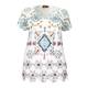 APRICO Aztec print cutwork TOP