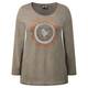 Aprico earth colour sequined circle motif TOP
