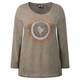 Aprico earth colour sequined circle motif TOP