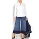 Ashley Graham x Marina Rinaldi contrast hem denim CULOTTES