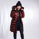 ROF AMO RUBY PUFFER COAT with fur-trimmed hood