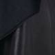 Beige faux shearling black waterfall collar waistcoat