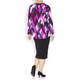 BEIGE PURPLE PRINT TUNIC