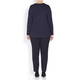 BEIGE LABEL NAVY EYELET TOP
