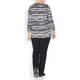 BEIGE LABEL BLACK PRINT TOP