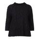 BEIGE LABEL BLACK BUTTON THROUGH TUNIC