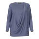 BEIGE LABEL DRAPE FRONT TOP