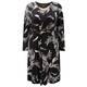 Yoek Feather Print Jersey Dress