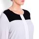 BASLER BLACK & WHITE COLOUR BLOCK BLOUSE