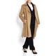 BEIGE CLASSIC WOOL MIX COAT IN CAMEL