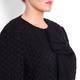 BASLER BLACK LUREX TEXTURED JACKET WITH RUFFLE DETAIL