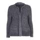 BASLER grey boucle JACKET with fur trim