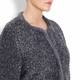 BASLER grey boucle JACKET with fur trim