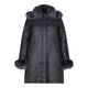 BASLER REVERSIBLE FUR PUFFA COAT WITH RACCOON TRIM