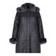 BASLER REVERSIBLE FUR PUFFA COAT WITH RACCOON TRIM