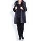 BASLER REVERSIBLE FUR PUFFA COAT WITH RACCOON TRIM