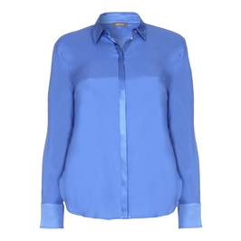 BASLER cobalt blue silk SHIRT - Plus Size Collection
