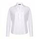 Basler White cotton stretch ruffle SHIRT