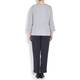 BASLER dove grey silk TOP