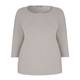 BASLER taupe TOP with embellished neckline