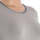 BASLER taupe TOP with embellished neckline