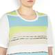 BASLER blue stripe crepe front TOP