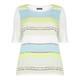 BASLER blue stripe crepe front TOP