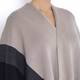 BASLER wide stripe fringed SHAWL wrap