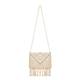 BEIGE label macrame shoulder BAG