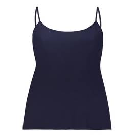 BEIGE NAVY SPAGHETTI STRAP CAMISOLE - Plus Size Collection