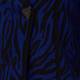 BEIGE JACQUARD CARDIGAN - ROYAL BLUE & BLACK