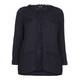 Beige Label Navy Chanel style fringed cardigan 