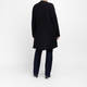 Beige Pleated A-Line Cardigan Black