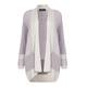 BEIGE NEUTRAL TONES SHAWL NECK LONG CARDIGAN