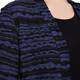 Beige textured navy and black stripe CARDIGAN