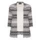 Beige Label pleated geometric print cardigan with vest