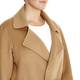 BEIGE CLASSIC WOOL MIX COAT IN CAMEL