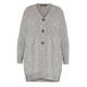 BEIGE LONG CARDIGAN WAVE KNIT GREY 