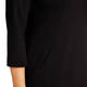 Beige Stretch Jersey Princess Cut Dress Black