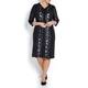 BEIGE snakeskin print scuba DRESS