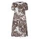 BEIGE LABEL LEAF PRINT SHORT JERSEY DRESS 