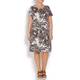 BEIGE LABEL LEAF PRINT SHORT JERSEY DRESS 